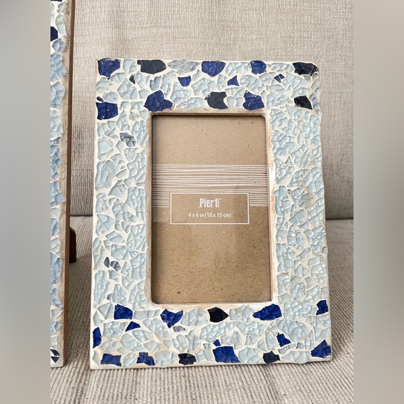 Pier 1 blue mosaic photo picture frames - Picture 6 of 9